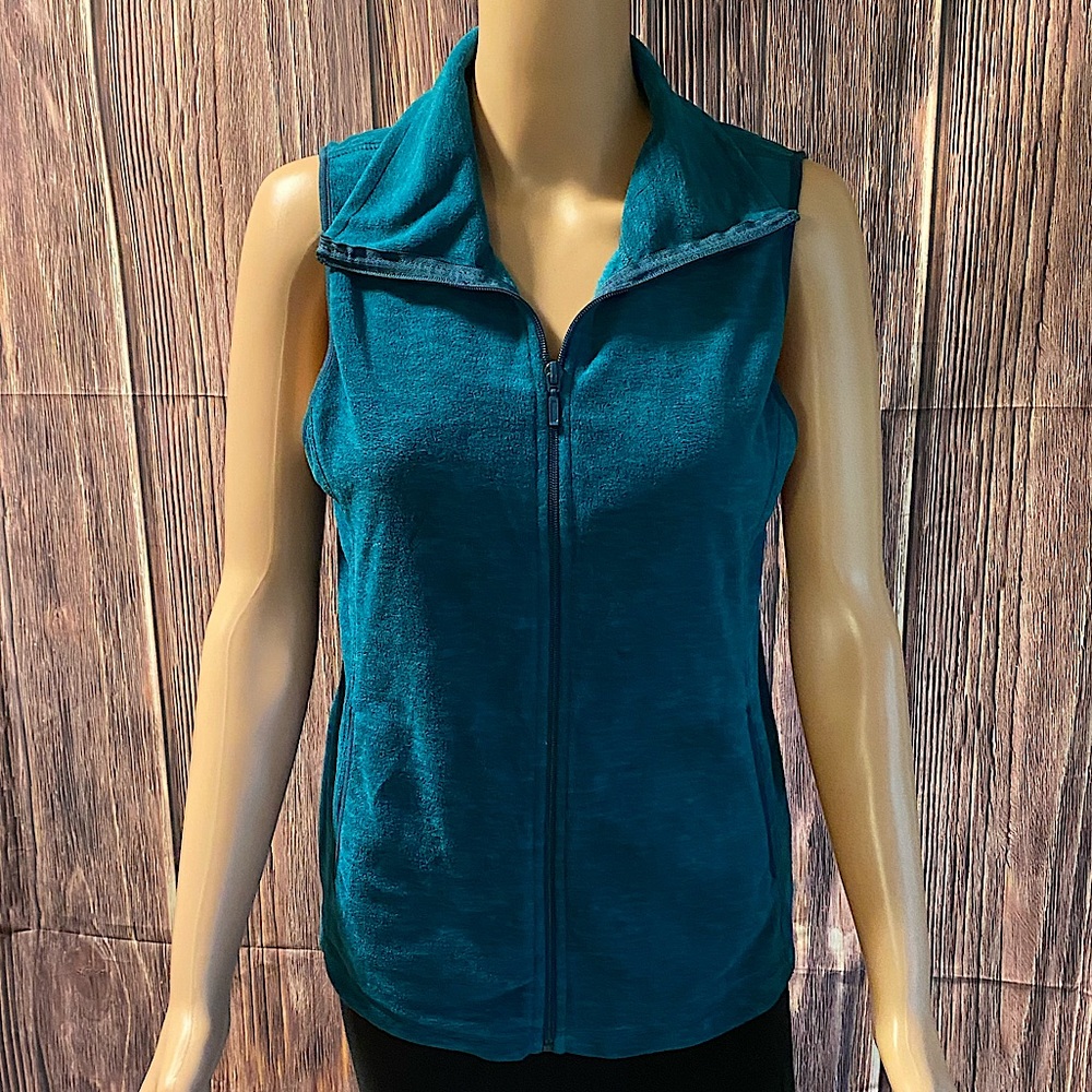 Old Navy sz small turquoise blue comfy athletic outdoor casual thermal vest